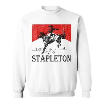 Cowboy Stapleton First Name Personalized Birthday Sweatshirt - Seseable