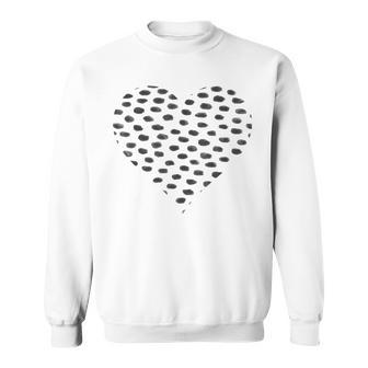 Cute Black And White Dalmatian Dog Polka Dot Animal Print Sweatshirt - Thegiftio UK