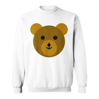 Cute Brown Bear Teddy-Bear Sweatshirt - Monsterry UK