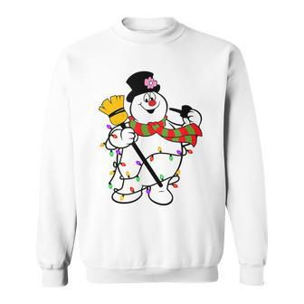 Cute Frosty Snowman Christmas Snowmen For Family Sweatshirt - Monsterry UK