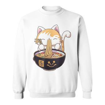 Cute Sushi Cat Kawaii Anime Neko Japanese Sweatshirt - Thegiftio UK