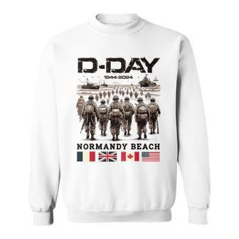 D-Day 80Th Anniversary Normandy Beach Landing History 1944 Sweatshirt - Monsterry UK