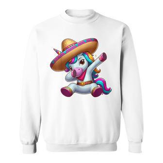 Dabbing Unicorn Guitar Cinco De Mayo Maracas Music Mexican Sweatshirt - Monsterry CA