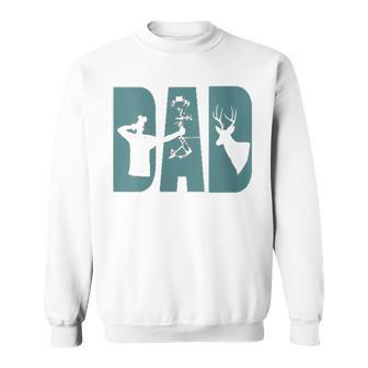 Dad Dads Father's Day Fun Novelty Simple Minmial Archery Sweatshirt - Thegiftio UK