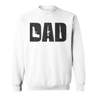 Dad And Guns Collection Vintage Father's Day Sweatshirt - Monsterry
