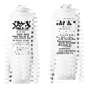Dad Tax Dad Tax Definition Father's Day Matching Sweatshirt - Thegiftio UK
