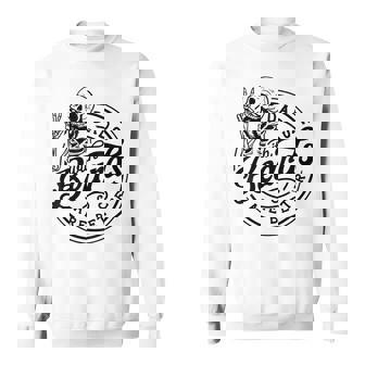 Dad's With Beards Are Better Skeleton Men's Fathers Day Sweatshirt - Thegiftio