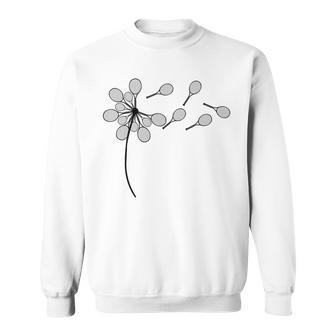 Dandelion Tennis Racket For Tennis Player Sweatshirt - Monsterry