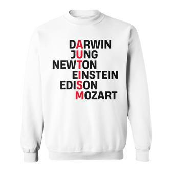 Darwin Jung Newton Einstein Edison Mozart Autism Awareness Sweatshirt | Mazezy DE
