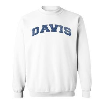 Davis California Varsity Style Vintage Grey Sweatshirt - Monsterry DE