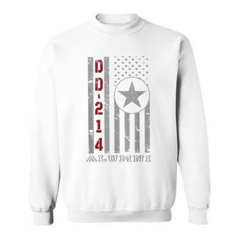 Dd214 Alumni Vintage American Flag Veteran Sweatshirt - Monsterry