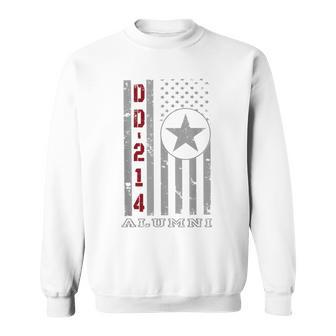 Dd214 Alumni Vintage American Flag Veteran Sweatshirt - Monsterry UK