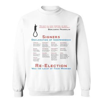 Declaration Of Independence Signers Political Sweatshirt - Monsterry