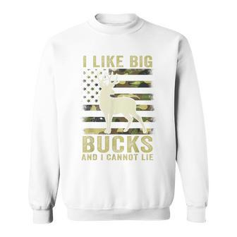 Deer Hunting- I Like Big Bucks & Cannot Lie Dad Sweatshirt - Monsterry UK