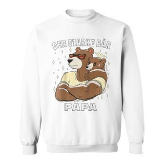 Der Starke Bär Papaatertag Männertag Bärater Papa Raglan Sweatshirt - Geschenkecke