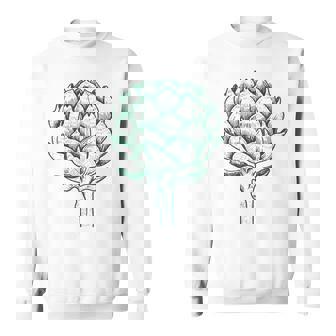Dessin Vintage Sur L'artichaut Végétarien Artichaut Sweater e - Cadeauxyz