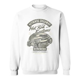 Distressed Retro Classic Car Vintage Hot Rod Sweatshirt - Monsterry AU