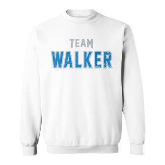 Distressed Team Walker Surname Proud Family Last Name Sweatshirt - Seseable