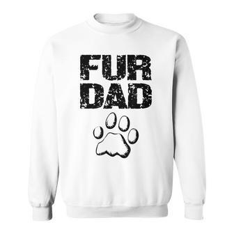 Doggy Loving Fur Dad Fathers Day Sweatshirt - Monsterry CA