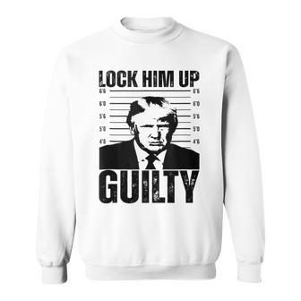 Donald Trump Hot Lock Him Up Trump Shot Sweatshirt | Mazezy