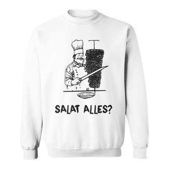 Döner Kebab Salat Alles Sweatshirt - Seseable