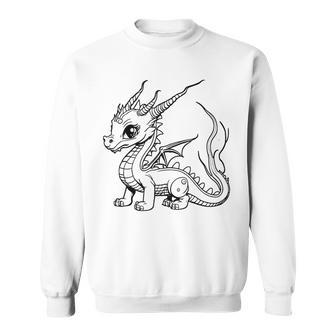 Dragon Ausmalen Und Selbst Bemalen Paint Sweatshirt - Seseable