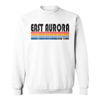 East Aurora Ny Hometown Pride Retro 70S 80S Style Sweatshirt - Monsterry DE