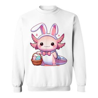 Easter Axolotl Bunny Ears Eggs Sweatshirt - Thegiftio UK