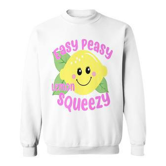 Easy Peasy Lemon Squeezy Fun Summertime Lemonade Lover Sweatshirt - Monsterry