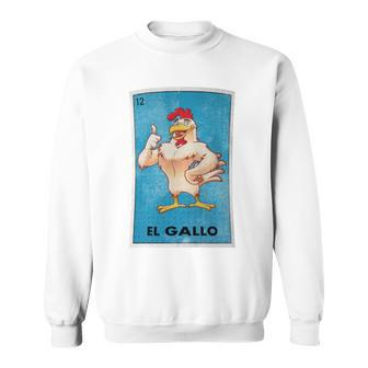 El Gallo Lottery Tradicional Vintage Rooster Sweatshirt - Monsterry CA