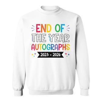 End Of The Year Autographs 20232024 Last Day Of School Sweatshirt - Monsterry