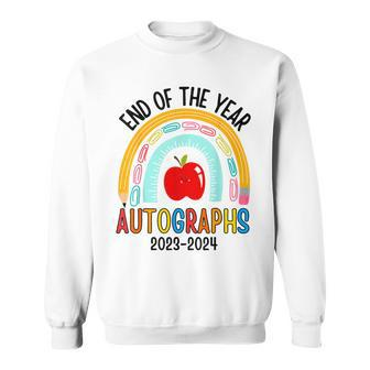 End Of The Year Autographs 20232024 Last Day Of School Sweatshirt - Seseable