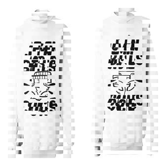Enfant Je M'en Bats Les Couches Humour Bébé Sweater e - Cadeauxyz