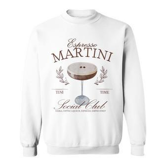 Espresso Martini Social Club Cocktail Bachelorette Sweatshirt - Monsterry AU