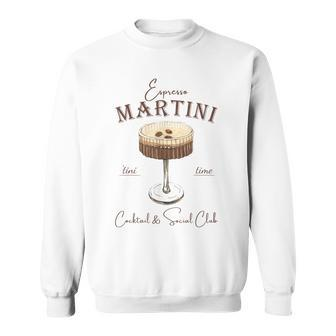 Espresso Martini Social Club Drinking Vintage Sweatshirt - Monsterry DE