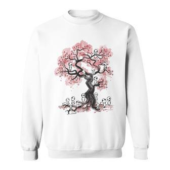 Fantasy Cherry Blossom Tree Spirit Kodama Sakura Sweatshirt - Thegiftio UK