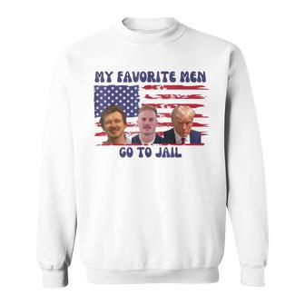 All Of My Favorite Go To Jail Groovey Retro 70S Sweatshirt | Mazezy UK