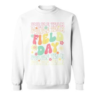 Field Day Purple Team Color War Camp Team Game Competition Sweatshirt - Seseable