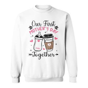 Our First Together Family Matching Mommy Baby Sweatshirt | Mazezy UK