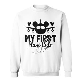 My First Plane Ride My 1St Flight Airplane Lovers Sweatshirt | Mazezy UK