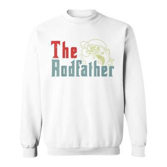 Fishing- The Rodfather Fly Bass Fish Dad Papa Sweatshirt - Monsterry UK