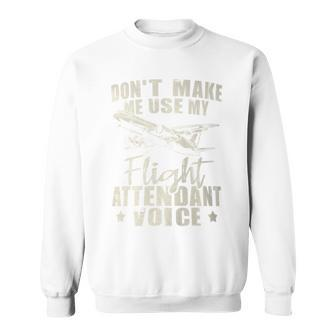 My Flight Attendant Voice Aviation Stewardess Plane Pilot Sweatshirt - Monsterry AU