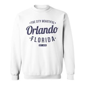 Florida Vintage Minimalist Retro Souvenir Fl Orlando Sweatshirt - Monsterry CA