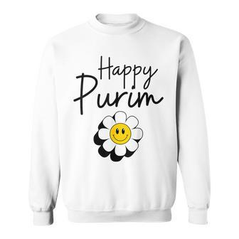 Flower Happy Purim Jewish Purim Costume Sweatshirt - Monsterry DE