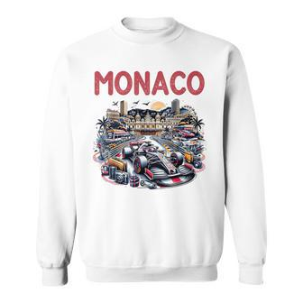 Formula Monaco City Monte Carlo Circuit Racetrack Travel Sweatshirt - Monsterry