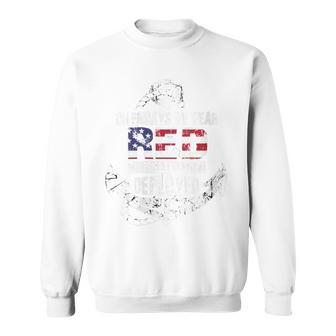 On Fridays We Wear Red Friday Navy Distressed Sweatshirt - Monsterry