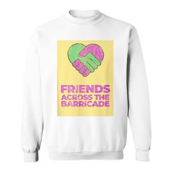 Friends Across The Barricade 1990 Vintage Worn Look Sweatshirt - Monsterry UK