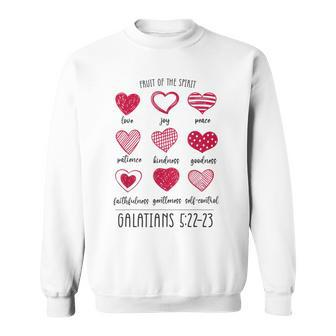 Fruit Of The Spirit Heart Galatians 5 22 23 Sweatshirt - Monsterry UK