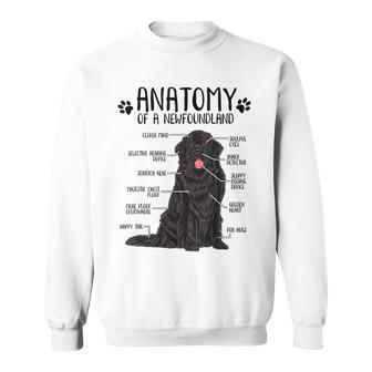 Anatomy Newfoundland Dog Cute Newfie Lover Sweatshirt - Seseable