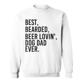 Bearded Dad Beer Lover Dog Owner Sweatshirt - Monsterry DE